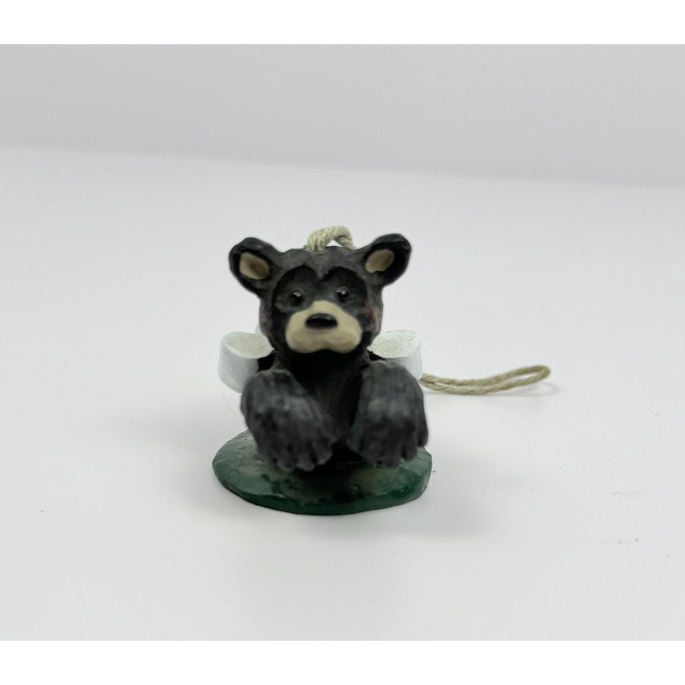 Kurt S Adler, KSA, Black Bear, Marshmallow, Camping, Christmas, Ornament.